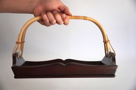 【鳥取民芸木工】手付き盆