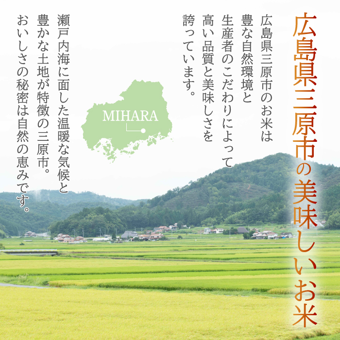 【先行受付】■3か月定期便■ 令和7年新米 コシヒカリ 白米5kg 2025年9月頃～発送 お米 米 精米 ごはん ご飯 広島県 三原市 220005