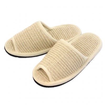 
            スリッパ　インドコットンMサイズ　ベージュ　つま先滑り止め付き【1642078】
          