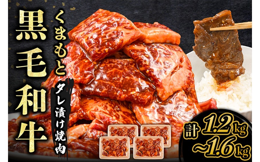 
            【熊本県産】くまもと黒毛和牛 タレ漬け 焼肉用 1.2/1.6kg 小分け 400g 3パック 4パック 熊本県産 牛 牛肉 国産 和牛 黒毛和牛 モモ バラ 肩ロース 焼くだけ タレ 大容量 焼肉 バーベキュー BBQ キャンプ アウトドア さくらや食産 熊本 阿蘇 南小国 南小国町 送料無料
          