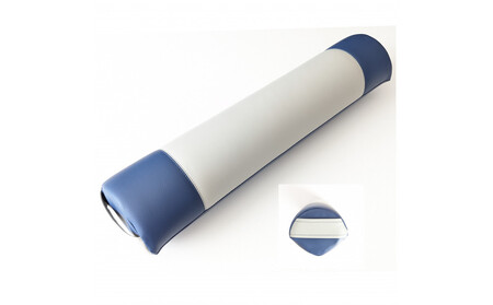 【特許・意匠取得／日本製】寝返りが整体になる《願えりまくらＬ(ロング)》グレーネイビー