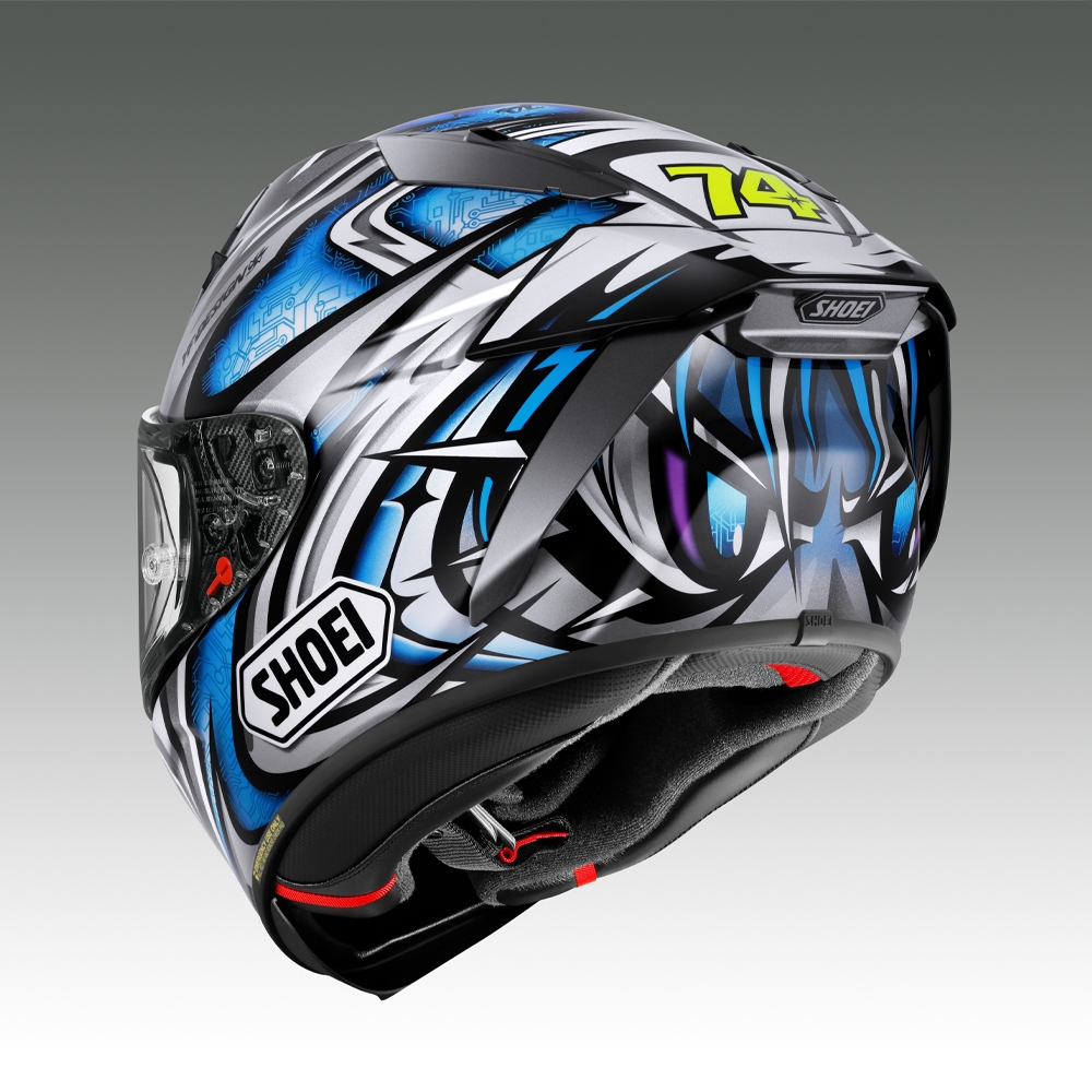 
                  SHOEIヘルメット【X-Fifteen DAIJIRO(SILVER／BLUE)】フィッティングチケット付き｜エックスフィフティーン フルフェイス バイク ツーリング レーサー 加藤 大治郎 ショウエイ [2260-2265]
                