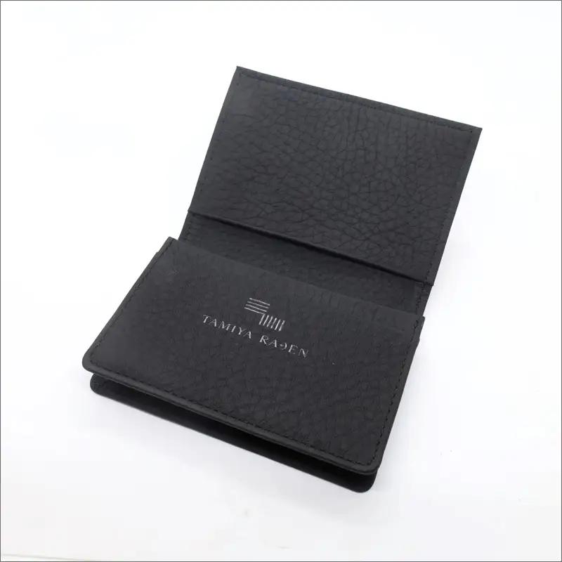 TAMIYARADEN /民谷螺鈿 Card Case 「NAMIMON」 matte black※プレゼントパッケージ