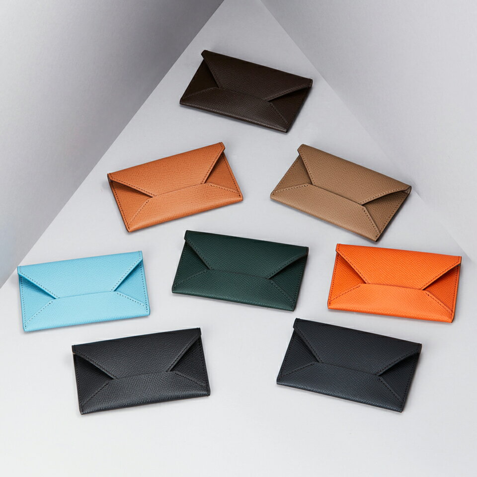 【ふるさと納税】エンベローブ型名刺サイズカードケース【1201-2-ECF】｜革製品 レザー 国産 [1074-1082]