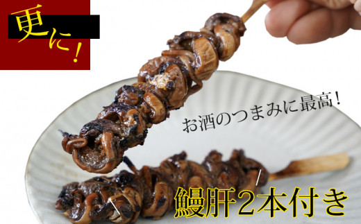 三河産うなぎ 蒲焼 2尾（合計300g）＋鰻肝 2本付《冷凍便》・A114-17