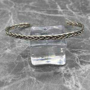 五つ編み シルバーバングル 瑞浪市 / ATP シルバー アクセサリー ハンドメイド [AZAH010]
