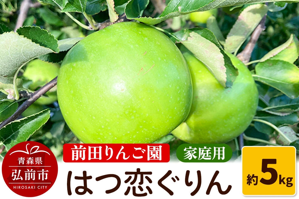 
                  【26年10月～発送】りんご 【家庭用】 はつ恋ぐりん 約 5kg 前田りんご園 [青森産 りんご はつ恋ぐりん アップル 林檎 果物 果実 美味 おいしい 青森県 弘前市]
                