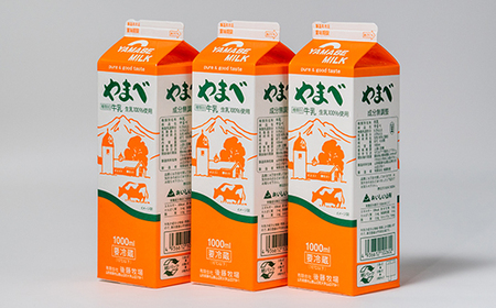 【ふるなびWEEK対象】山形県産 やまべ牛乳セット (牛乳 1L×3・コーヒー牛乳 900ml×1) F20A-222