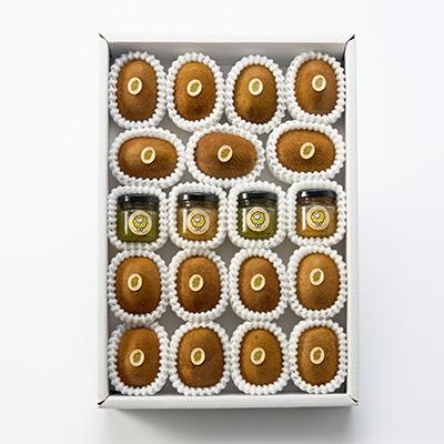 ふるさと納税 掛川市 5886　キウイ&ジャム　掛川産グリーンキウイ14〜16個・キウイジャム×4個(ギフト箱入り) |  | 03