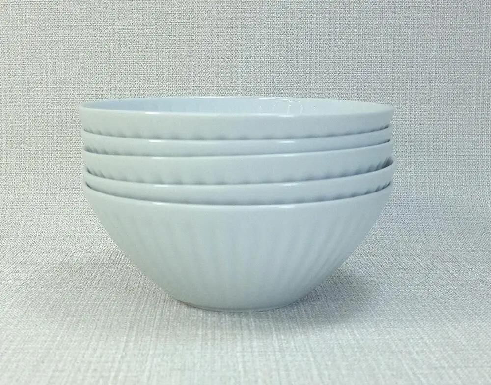 【波佐見焼】φ14.5ｃｍの小鉢５個組  花ふわり白 【西海陶器】 ５　10141 | 陶器 波佐見焼 陶器