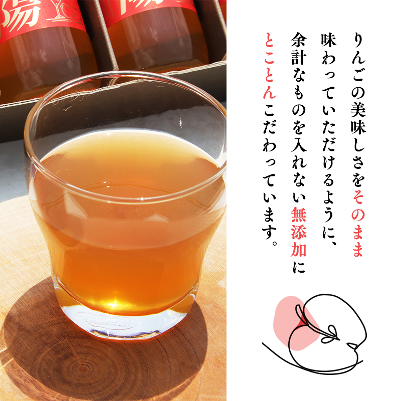 青森県産りんご100％！りんごジュース「太陽mini」180㎖　１０本入【青森県 平川市 そと川りんご園】青森 青森県産 平川 ジュース リンゴジュース 林檎ジュース フルーツジュース