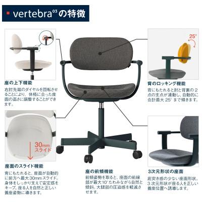 ふるさと納税 近江八幡市 イトーキ『バーテブラ03』5本脚 フレーム:ダークグリーン SD張地:ダークグレーC |  | 02