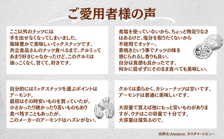 素焼きミックスナッツ 徳用 180g 4袋 合計720g アーモンド カシューナッツ くるみ