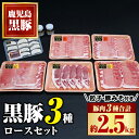 【ふるさと納税】 極上かごしま黒豚セット！(合計約2.5kg・豚肉3種・餃子・黒豚みそ) ロース 黒豚みそ 黒豚餃子 セット 鹿児島 国産 九州産 黒豚 味噌豚 しゃぶしゃぶ 生姜焼き トンカツ みそぶた 餃子 ギョーザ ぎょうざ ギフト 贈答【和田養豚】