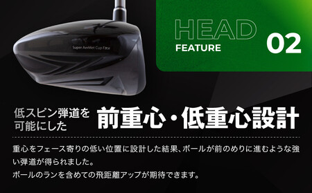 【ルーツゴルフ】ルーツラプター ドライバー ロフト9.5° ヘッドカバー付 ゴルフクラブ＜シャフト硬さ：R＞