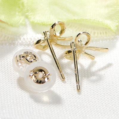 ふるさと納税 甲府市 K18YG ダイヤモンド リボンモチーフピアス(Fpe003) |  | 01