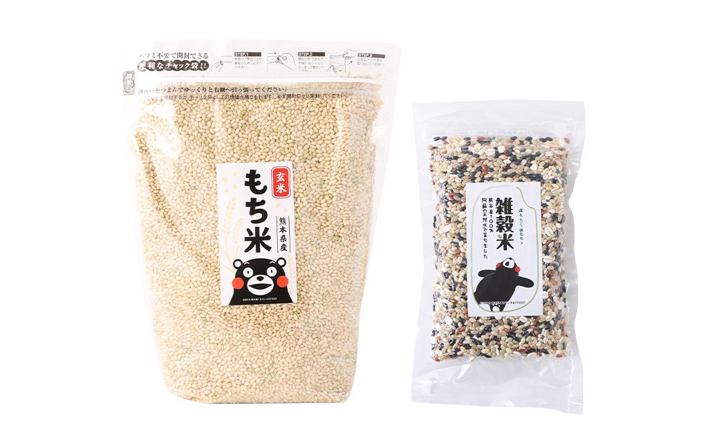 熊本県菊池産 もち米 玄米 2kg×2袋 雑穀米 200g 計4.2kg ヒヨクモチ