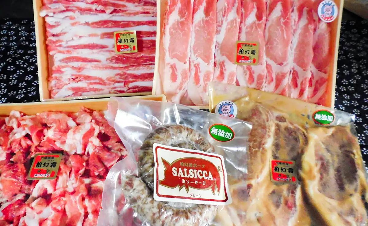 豚肉詰合せ 柏幻霜ポーク 切り落し ロース バラ 豚肉詰合せ【5種】