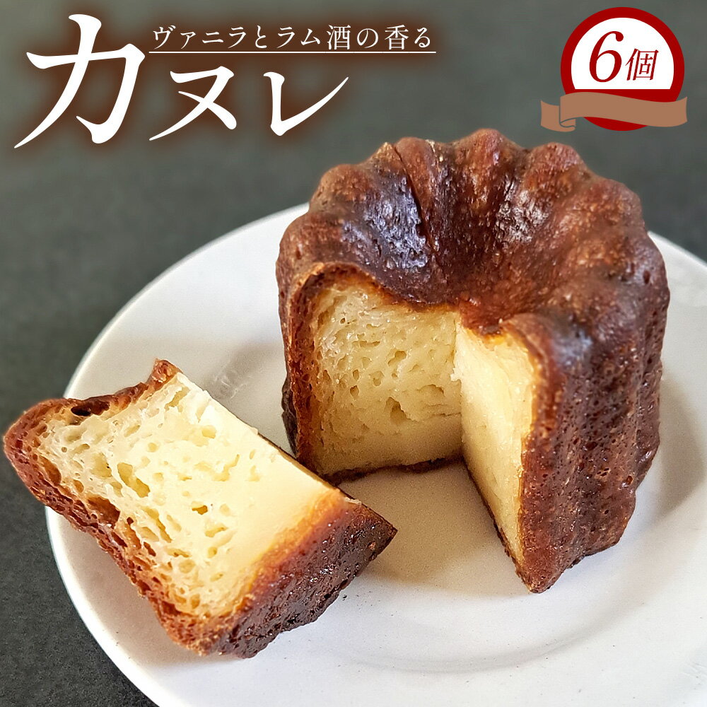 【ふるさと納税】カヌレ 6個セット - 洋菓子 お菓子 焼き菓子 フランス菓子 おかし スイーツ デザート カヌレ・ド・ボルドー おやつ mongo mongo 高知県 香南市 【冷凍】 mo-0002