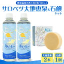 【ふるさと納税】サロベツ大地恵泉 500ml×2本 肌うれし石鹸 80g×1個セット | 豊富温泉 濃縮温泉水 豊富温泉のめぐみ 肌うれし 濃縮 温泉水 入浴剤 温泉成分 石けん せっけん ソープ ボディケア 入浴剤 浴用 温泉成分 セット サロベツ とよとみ 常温 北海道 豊富町