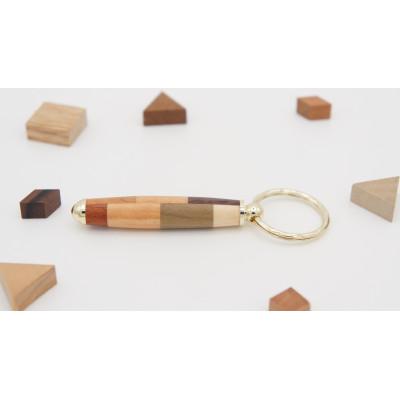 ふるさと納税 日南町 寄木のキーホルダー・チェック |  | 03