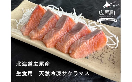 海産問屋カネニ　船上活〆天然冷凍サクラマス（半身2枚　計1ｋｇ）（D0008）