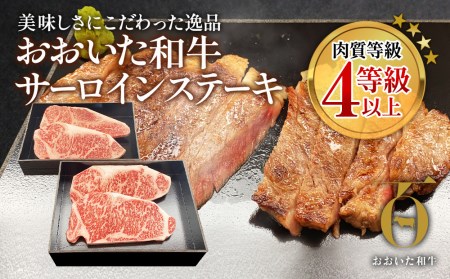 おおいた和牛 サーロインステーキ 約180g×4枚(合計720g)  牛肉 和牛 豊後牛 国産牛 赤身肉 焼き肉 焼肉 ステーキ肉 大分県産 九州産 津久見市 国産【tsu002309】