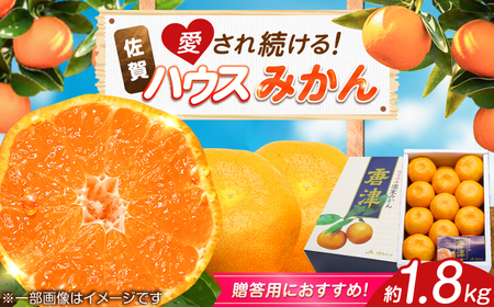 佐賀県ハウスみかん約1.8kg / みかん 蜜柑 果物 フルーツ 柑橘 唐津 九州 / リフルット株式会社 [41ABAA024]