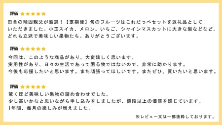 【定期便】 旬のフルーツはこれだっぺ セット 隔月コース（ 計6回 ）