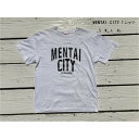 【ふるさと納税】MENTAI CITY Tシャツ M | 楽天ふるさと 納税 半袖 ティーシャツ 支援 返礼品 福岡 福岡県 福岡市 服 ロゴ 綿100% 夏 ロゴティーシャツ レディース トップス カットソー クルーネック コットン カジュアル ご当地tシャツ 半そで ティシャツ おしゃれ かわいい