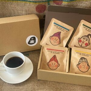 コーヒー 沖縄市キャラクターコーヒードリップバッグ10g×4種セット (各4P/計16P)  BCDN002 
