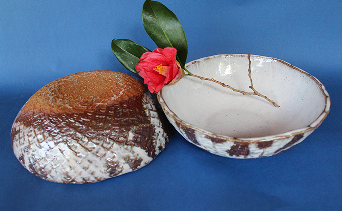 
            萩焼 サラダ鉢  2客組　｜HG000450
          