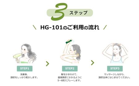 植物性の育毛剤「HG-101」 150cc 3本セット 