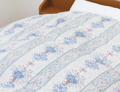 羽毛布団 [シングル] ブルー 本掛けふとん ホワイトダック ダウン93% 1.3kg入 ココ BL [1911]