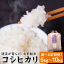 【ふるさと納税】【3～12ヶ月定期便】【令和6年産】日本遺産に認定された北前船寄港地 兵庫県新温泉町 「北前船米」コシヒカリ 精米 5kg または 10kg （5kg×2袋） 米 お米 白米 ご飯 ごはん 定期便 定期 選べる 3～12回 北前船米 兵庫県 新温泉町 送料無料