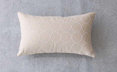 ミニクッション 長方形 タンバリン生地 エクリュ ミニクッション