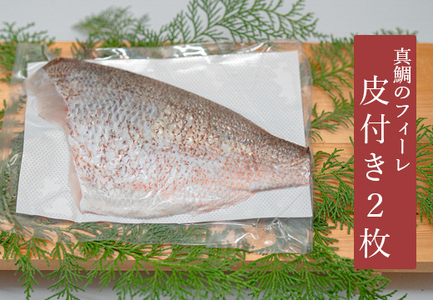 【高知県 大月町産】 黒潮の海で育った真鯛のフィーレ(皮付き)