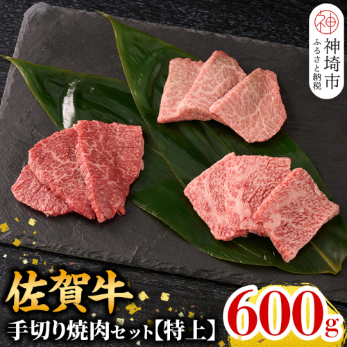 【10月発送】【こだわりの手切り！】牧場直送 佐賀牛焼肉セット(特上) (H106164)