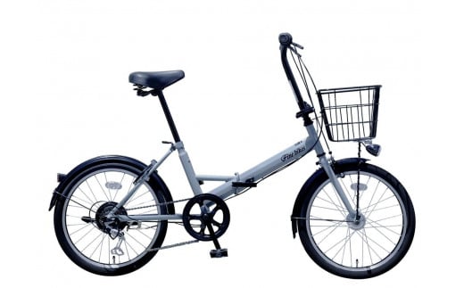折りたたみ自転車 20インチ オートライト FINEBIKE ロキシー 通勤通学街乗り自転車  シマノ製外装６段変速 丸石サイクル 《6月上旬頃発送》［京都 自転車 シティサイクル 人気 おすすめ スポーツ アウトドア ツーリング ブランド メーカー］ROXY-FBFD206【スチールグレー（N03E）】