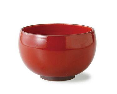 【波佐見焼】φ１2.５ｃｍ小ぶり丼・汁碗5個組 赤巻　【西海陶器】 5 85603 | 陶器