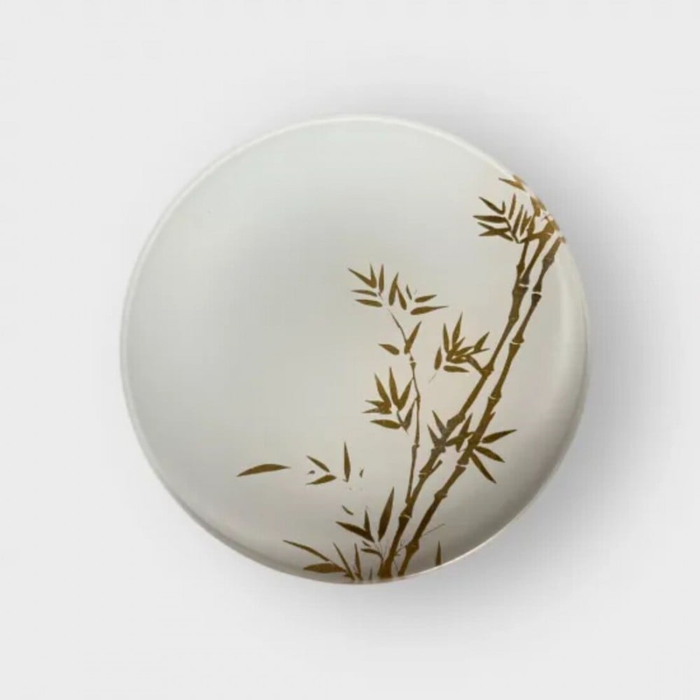 
                  【選べるカラー】  丸小皿 竹 純白／漆黒 ［NF258］
                