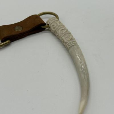 ふるさと納税 青森県 鹿角製 縄文キーホルダー(タイプB)