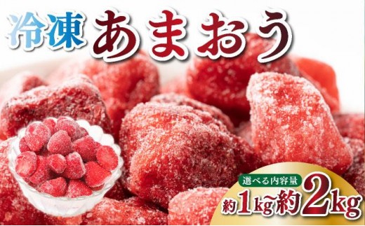 
                  寄附額改定↓ ＜選べる容量＞福岡県産 博多冷凍あまおう 約1kg/約2kg
                