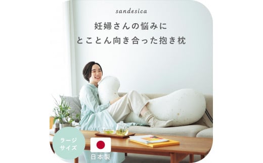 4202-8888-31■妊婦さんのための洗える抱きまくら　エミ　ラージサイズ　スターレットシルバー