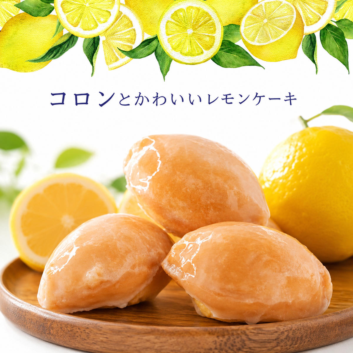 コロンとかわいい♪爽やかな風味 レモンケーキ 5個入り【