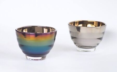 【耐熱グラス】Jewelry・Glass／Visitorペアセット 【耐熱ガラス チタン】 食器 キッチン用品 2個 緑茶 現代風 繊細 風味 職人 手仕事 高純度 雑味 分解 まろやか ティータイム
