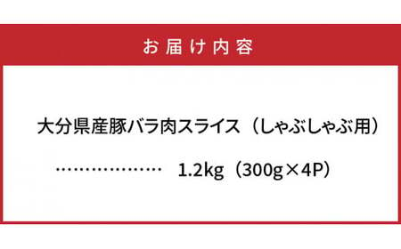 0044N_美味しい大分県産豚のしゃぶしゃぶ/バラ肉1.2kg