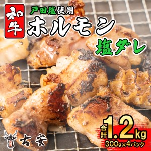 和牛 ミックス ホルモン 戸田 塩ダレ 1.2kg 300g 4パック 焼肉 小分け BBQ ﾊﾞｰﾍﾞｷｭｰ ﾊﾞｰﾍﾞｷｭｰ ﾊﾞｰﾍﾞｷｭｰ ﾊﾞｰﾍﾞｷｭｰ