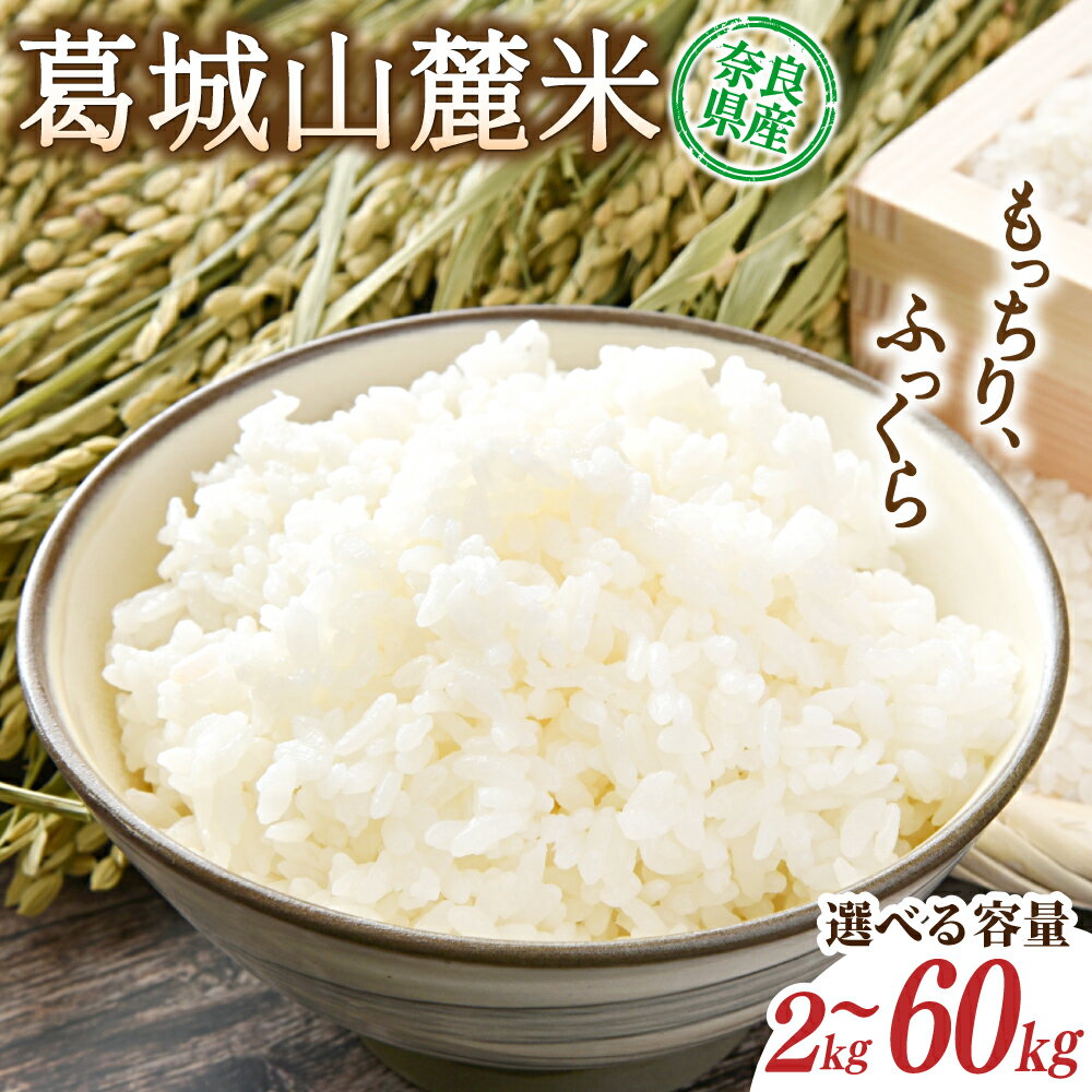 【ふるさと納税】先行予約 葛城山麓米 ヒノヒカリ（白米）2kg～60kg 令和7年産 【2025年10月下旬～順次発送】／ スマイル葛城農業 精米 ごはん お米 米 おいしい ふっくら 農家直送 奈良県 葛城市【smlk011】