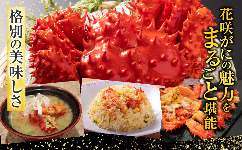 【北海道根室産】花咲かに500g前後×2尾 A-19010